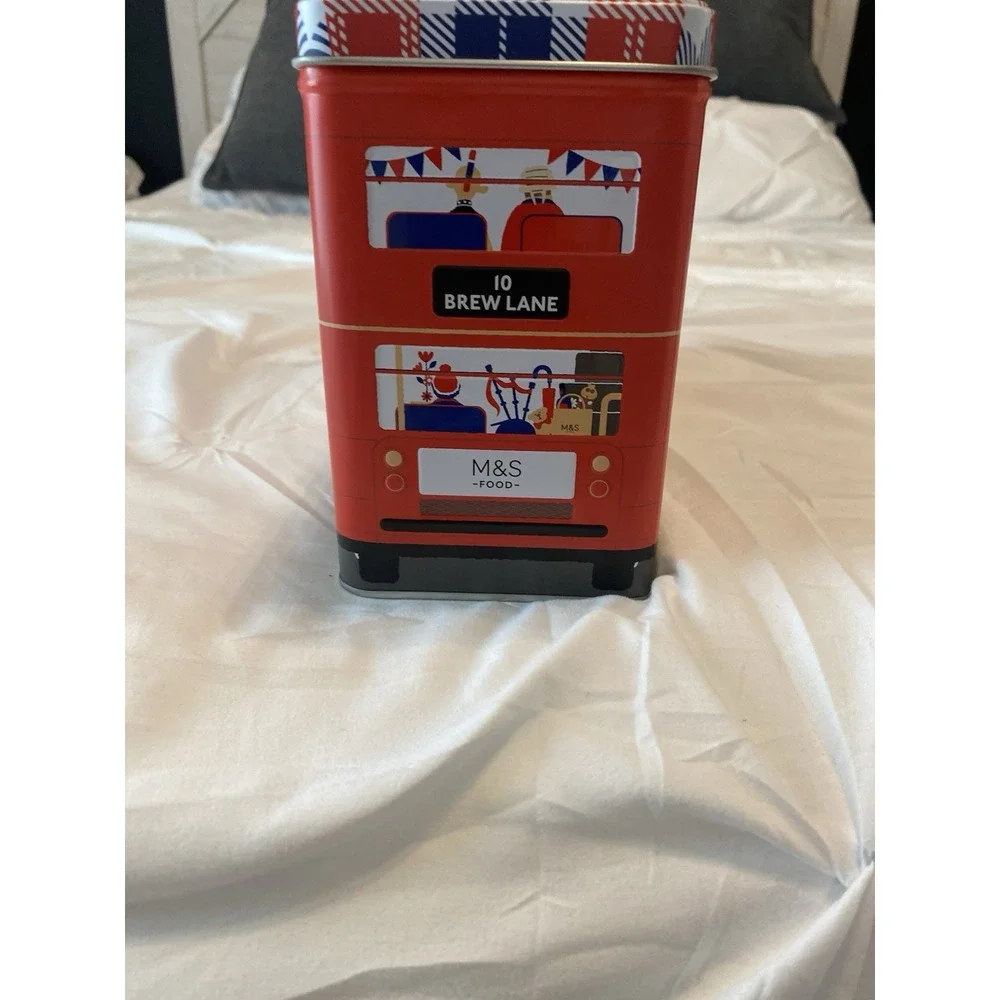 M & S‎ Food Scottish Shortbread Cookie Storage Empty Metal Tin 10